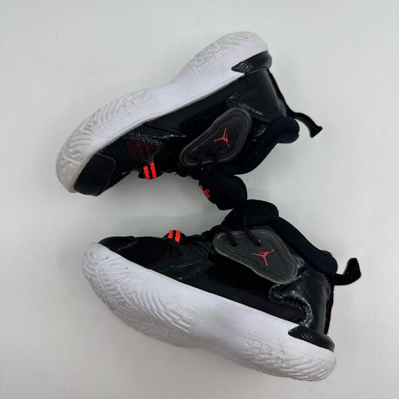 Air Jordan Zion 1TD Bloodline Basketball Shoe Toddler Black/Orange DC2023-006 5C - Picture 2 of 7